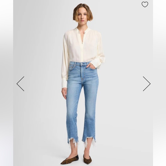 7 For All Mankind High Waist Slim Kick - Picture 3 of 6